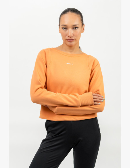 NEBBIA Crop sweatshirt GYM SPIRIT orange