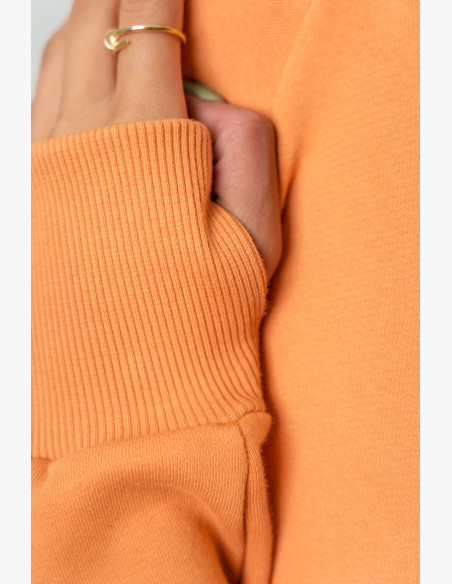 NEBBIA Crop sweatshirt GYM SPIRIT orange