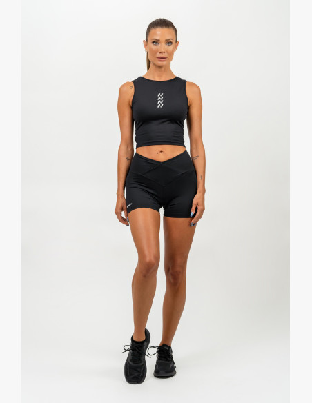 NEBBIA Leggings shorts with high waist AGILE black