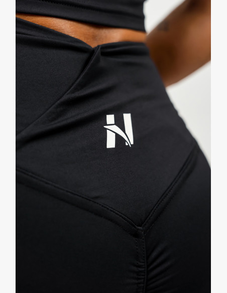 NEBBIA Leggings shorts with high waist AGILE black