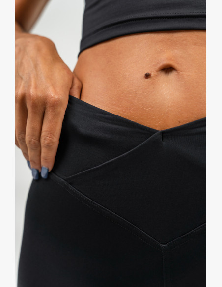 NEBBIA Leggings shorts with high waist AGILE black