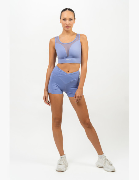 NEBBIA Leggings shorts with high waist AGILE purple