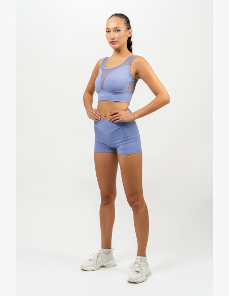 NEBBIA Leggings shorts with high waist AGILE purple