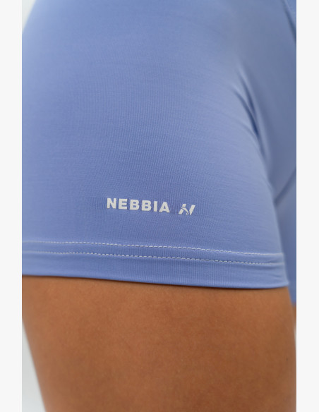 NEBBIA Leggings shorts with high waist AGILE purple