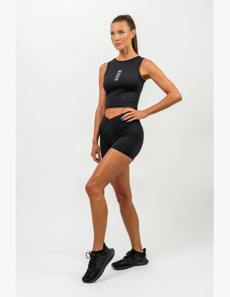 NEBBIA Crop top tank top CONFIDENCE black