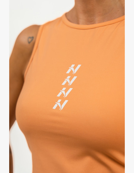 NEBBIA Crop top tank top CONFIDENCE orange