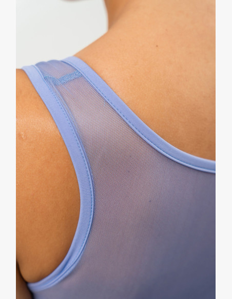 NEBBIA Sports bra with mesh PERFORMANCE purple