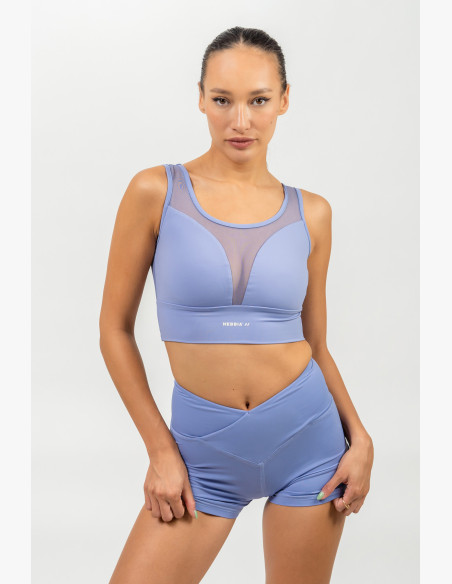 NEBBIA Sports bra with mesh PERFORMANCE purple