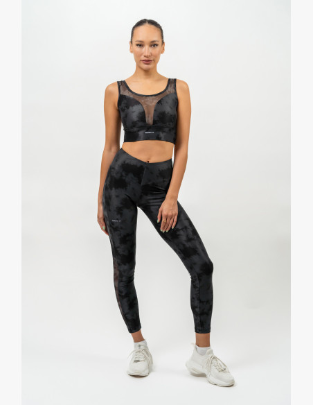 NEBBIA Sports bra with mesh IMPACT black