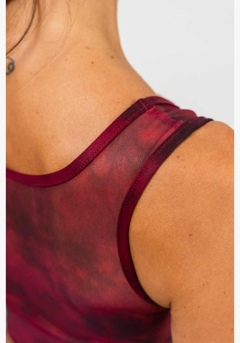NEBBIA Sports bra with mesh IMPACT red NEBBIA Sports bra with mesh IMPACT red