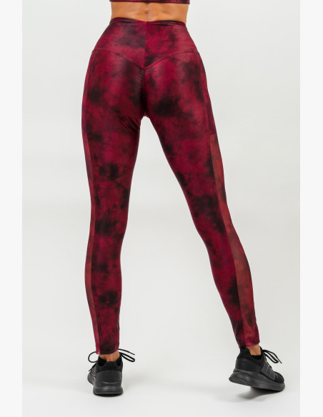 NEBBIA High-waisted mesh leggings IMPACT red