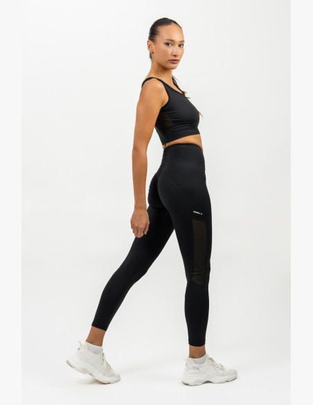 NEBBIA High-waisted mesh leggings PERFORMANCE black