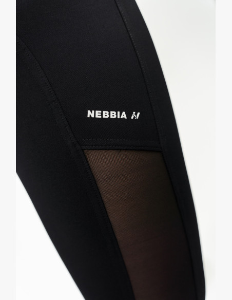 NEBBIA High-waisted mesh leggings PERFORMANCE black