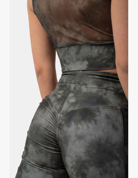 NEBBIA Green ECO leggings "Breathe" with mesh green