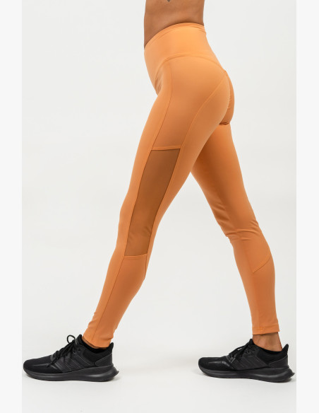 NEBBIA High-waisted mesh leggings PERFORMANCE orange