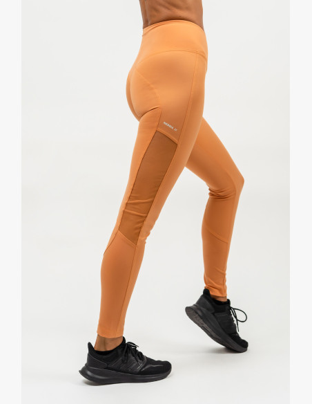 NEBBIA High-waisted mesh leggings PERFORMANCE orange