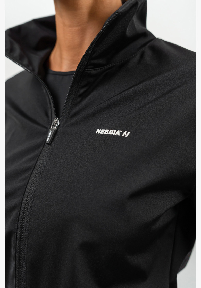 NEBBIA Zip-up hoodie with SLEEK black