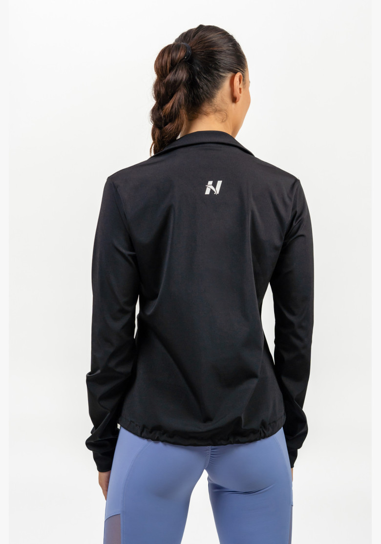 NEBBIA Zip-up hoodie with SLEEK black