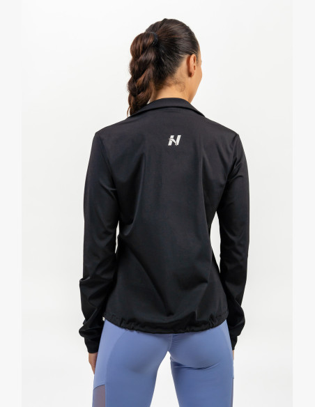 NEBBIA Zip-up hoodie with SLEEK black