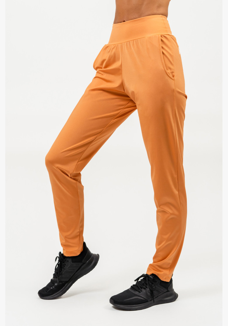 NEBBIA Slim fit legíny s vreckami SLEEK oranžová