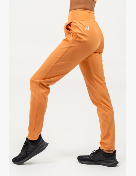 NEBBIA Slim fit leggings with pockets SLEEK orange