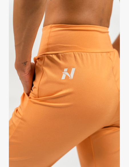 NEBBIA Slim fit leggings with pockets SLEEK orange