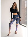 Night Meadow Thermal Leggings are designed for all women who love to run in cold weather or play sports.