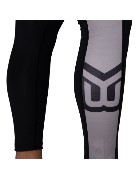 CHRYSTIE HIGH BLACK/STEEL GREY Leggings - Better Bodies