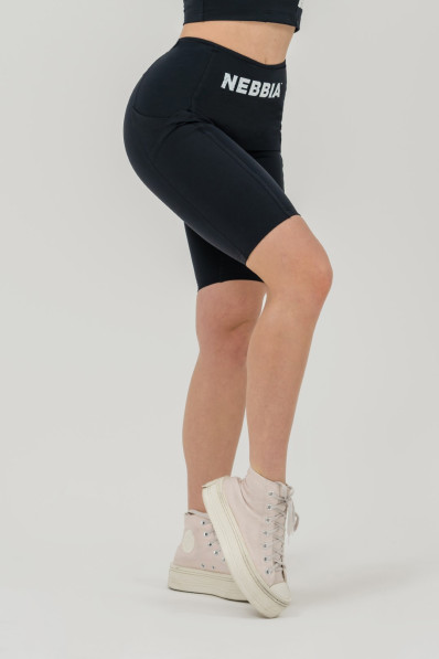 NEBBIA Cyklistické šortky s vysokým pásom 10″ GYM THERAPY...