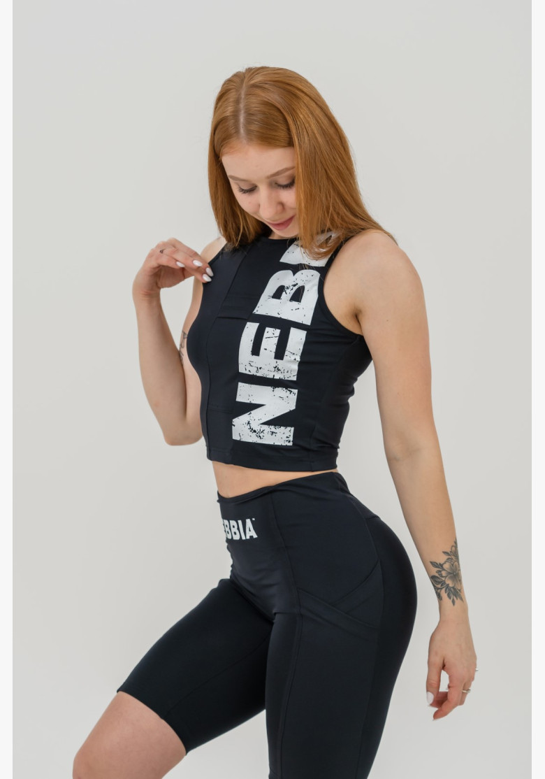 NEBBIA Tank top SNATCHED čierna