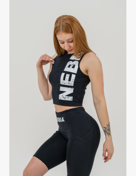 NEBBIA Tank top SNATCHED black