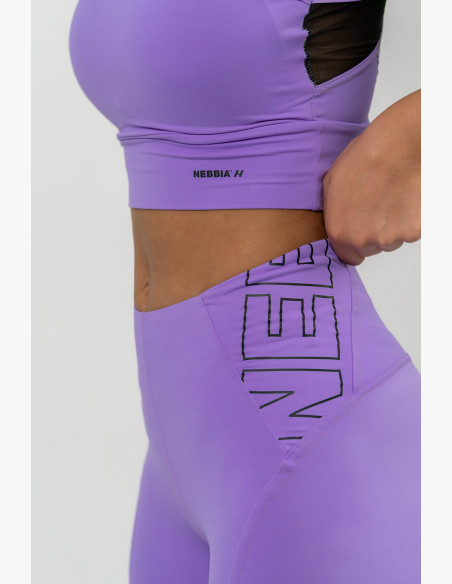 NEBBIA FIT Activewear high waist leggings lilac