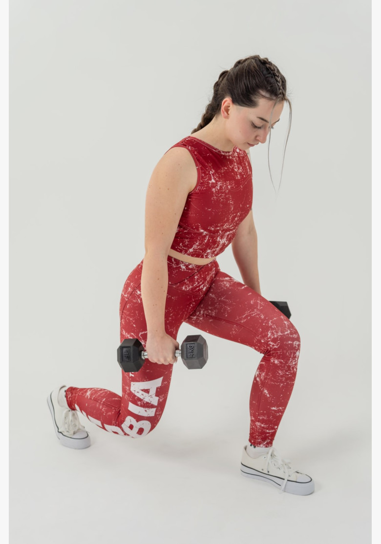 NEBBIA Exercise leggings ROUGH GIRL red NEBBIA Exercise leggings ROUGH GIRL red