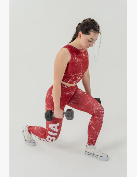 NEBBIA Exercise leggings ROUGH GIRL red
