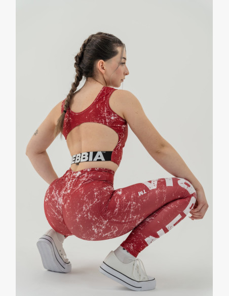 NEBBIA Exercise leggings ROUGH GIRL red