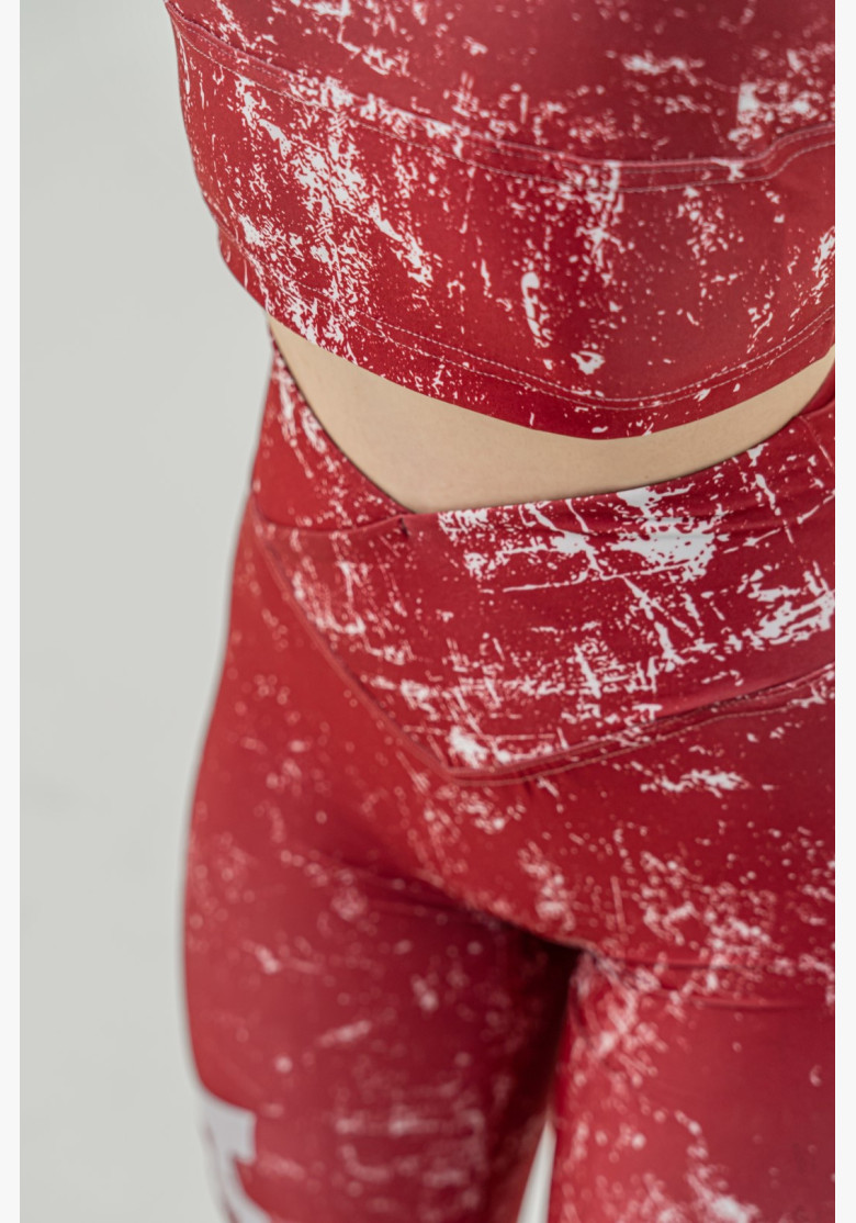 NEBBIA Exercise leggings ROUGH GIRL red NEBBIA Exercise leggings ROUGH GIRL red