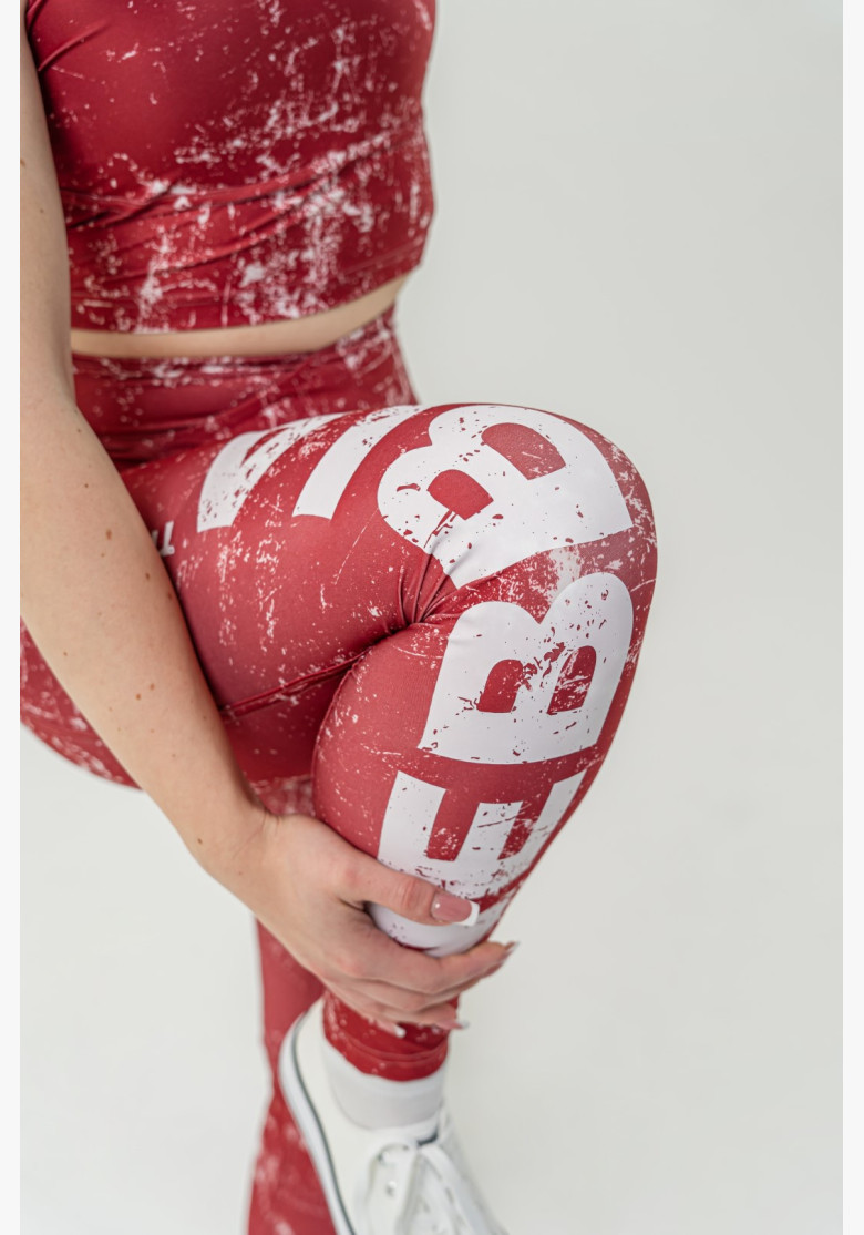NEBBIA Exercise leggings ROUGH GIRL red NEBBIA Exercise leggings ROUGH GIRL red
