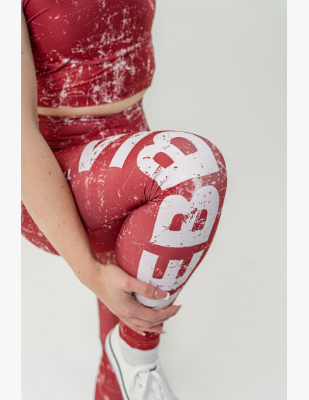 NEBBIA Exercise leggings ROUGH GIRL red