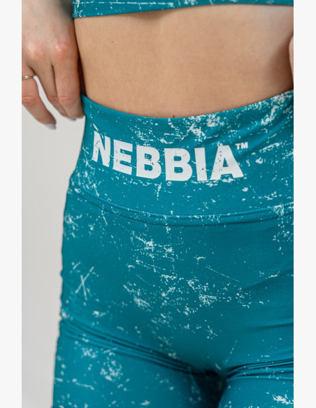 NEBBIA Leggings high waisted 5″ HAMMIES green