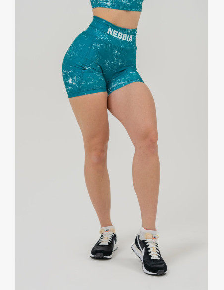 NEBBIA Leggings high waisted 5″ HAMMIES green