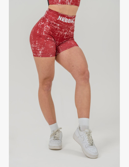 NEBBIA Leggings high waisted 5″ HAMMIES red