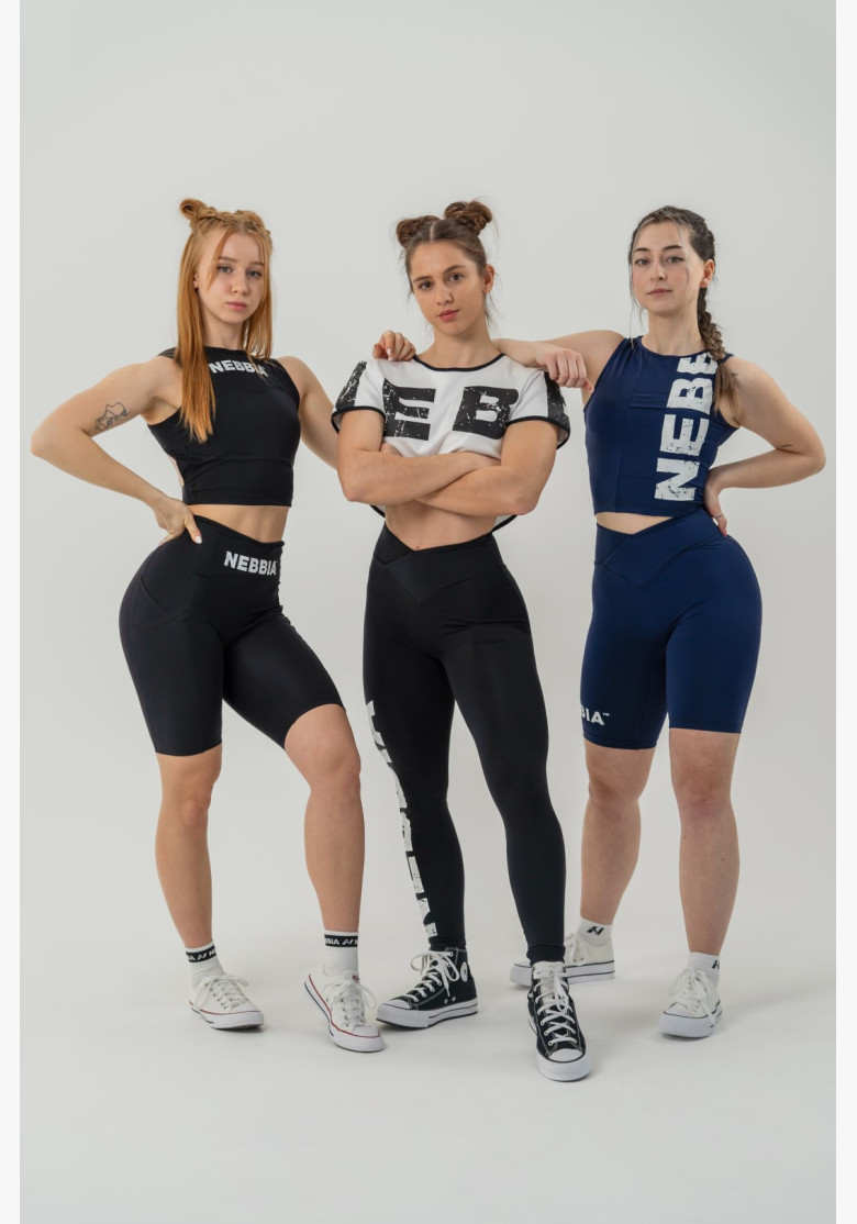 NEBBIA Fitness leggings with high...