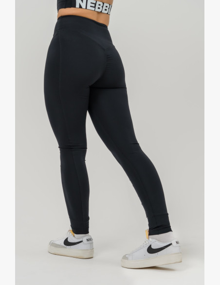 NEBBIA Fitness leggings with high waist GLUTE CHECK black