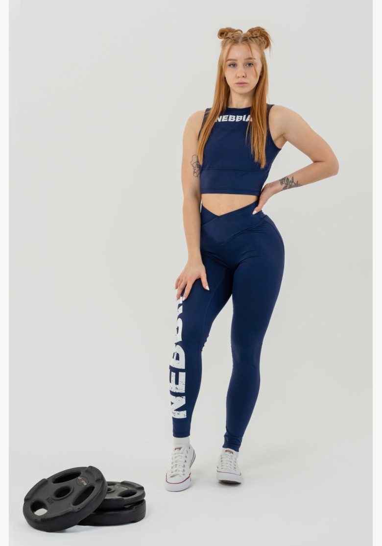 NEBBIA Fitness leggings with high...