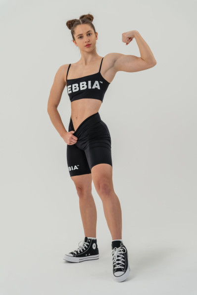 NEBBIA Bandeau podprsenka BACK CHECK čierna