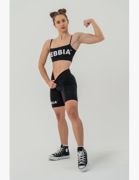 NEBBIA Bandeau bra BACK CHECK black