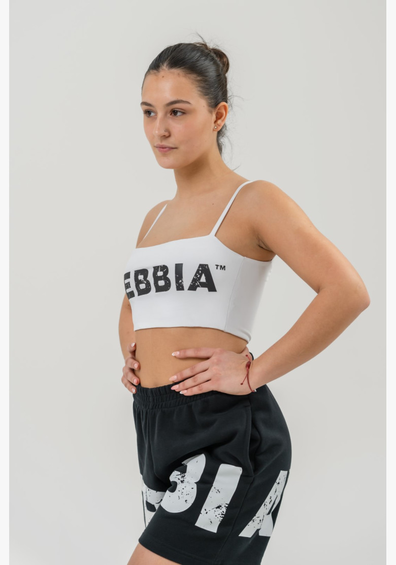 NEBBIA Bandeau podprsenka BACK CHECK biela