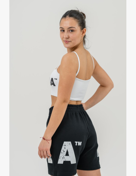 NEBBIA Bandeau bra BACK CHECK white