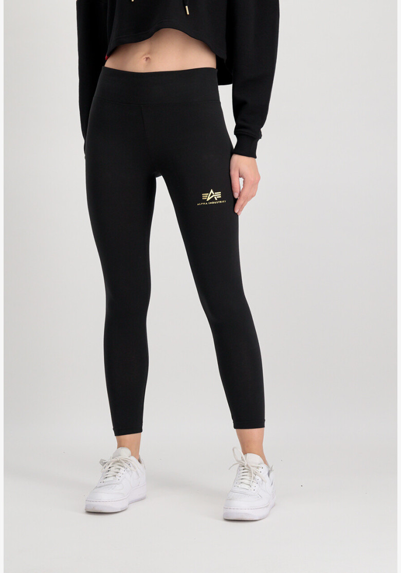 Legíny Alpha Industries Basic SL Foil Print black yellow gold