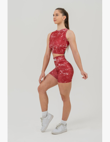 NEBBIA Crop top tank top ROUGH GIRL red